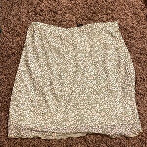 Floral Green Skirt